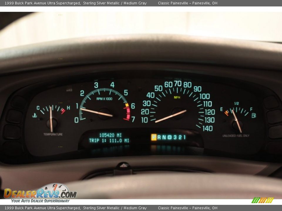 1999 Buick Park Avenue Ultra Supercharged Gauges Photo #11