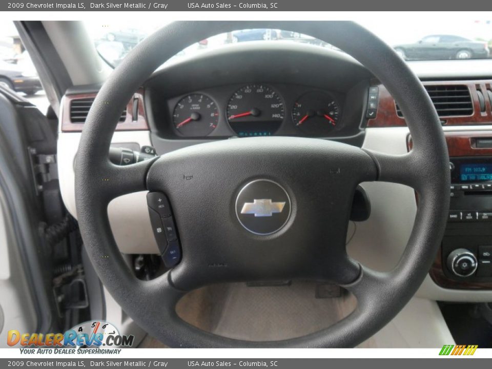 2009 Chevrolet Impala LS Dark Silver Metallic / Gray Photo #20