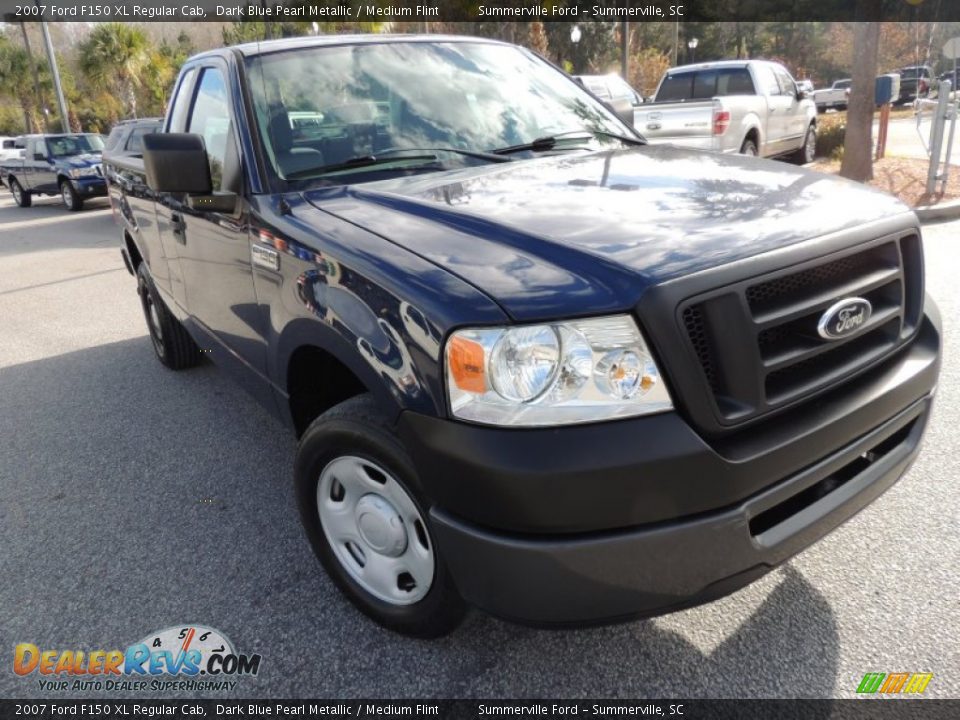 2007 Ford F150 XL Regular Cab Dark Blue Pearl Metallic / Medium Flint Photo #1