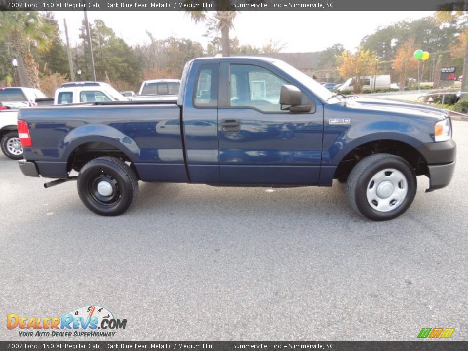 2007 Ford F150 XL Regular Cab Dark Blue Pearl Metallic / Medium Flint Photo #10