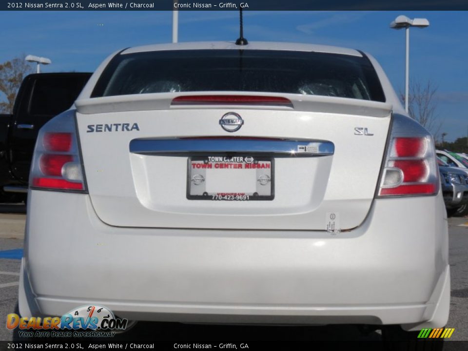 2012 Nissan Sentra 2.0 SL Aspen White / Charcoal Photo #4