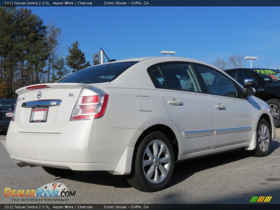 2012 Nissan Sentra 2.0 SL Aspen White / Charcoal Photo #5