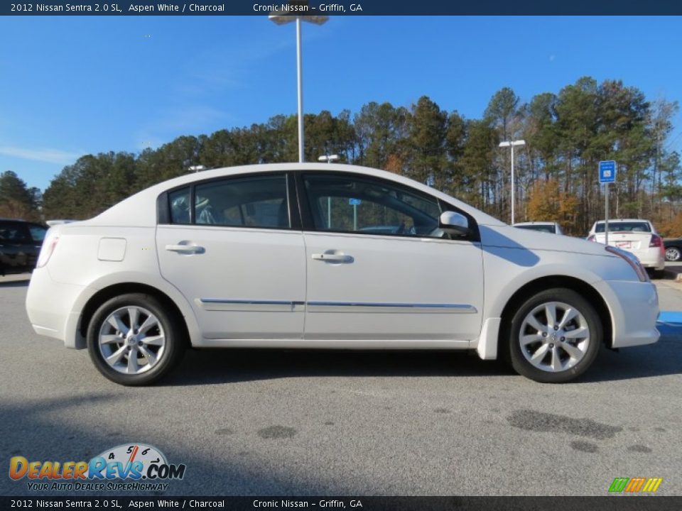 2012 Nissan Sentra 2.0 SL Aspen White / Charcoal Photo #6