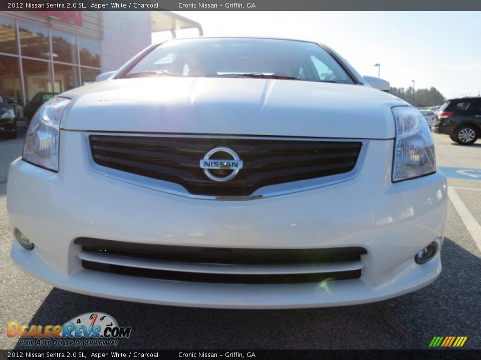 2012 Nissan Sentra 2.0 SL Aspen White / Charcoal Photo #8