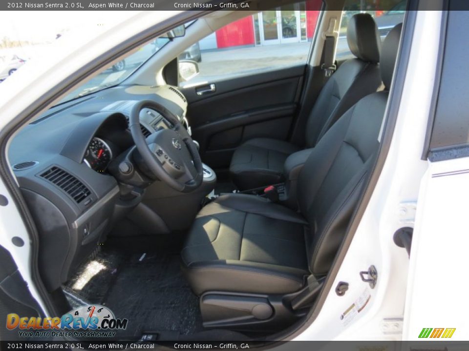 2012 Nissan Sentra 2.0 SL Aspen White / Charcoal Photo #10