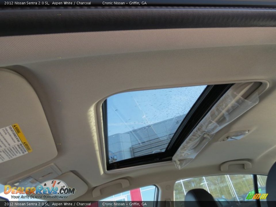 2012 Nissan Sentra 2.0 SL Aspen White / Charcoal Photo #11