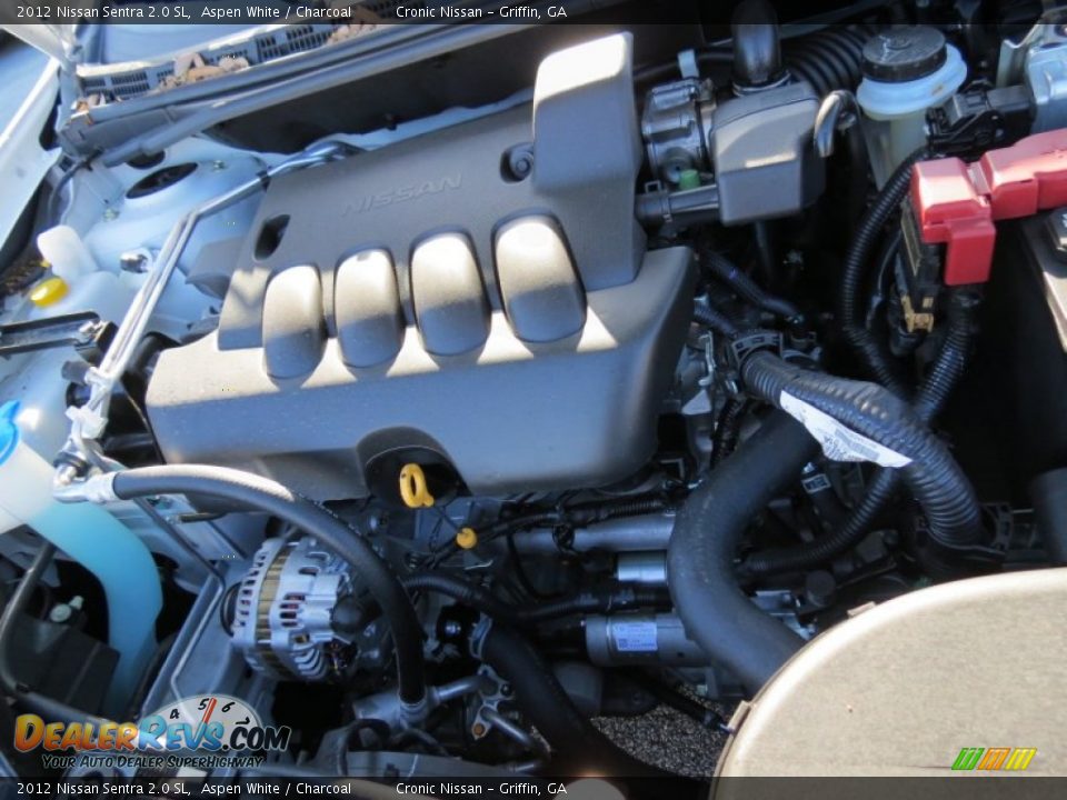 2012 Nissan Sentra 2.0 SL Aspen White / Charcoal Photo #14