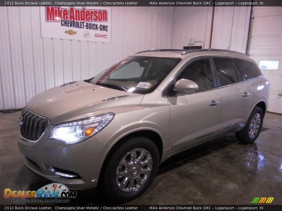 2013 Buick Enclave Leather Champagne Silver Metallic / Choccachino Leather Photo #1