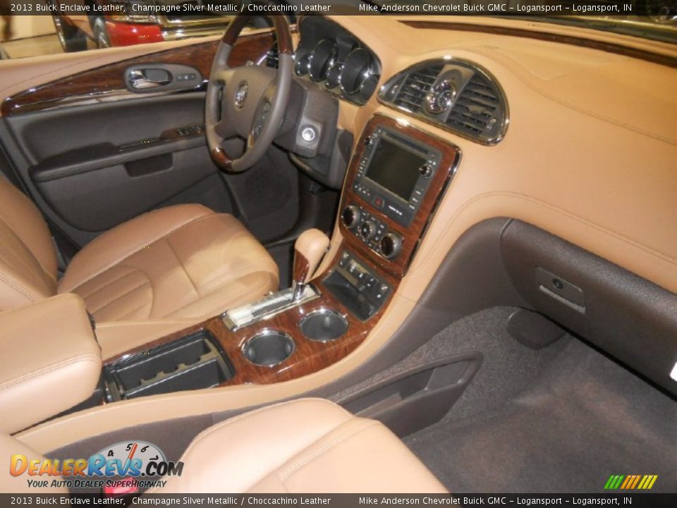 Choccachino Leather Interior - 2013 Buick Enclave Leather Photo #3