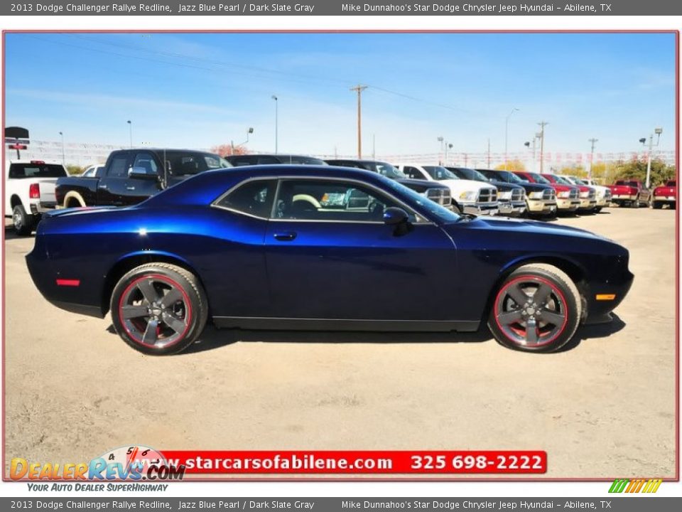 2013 Dodge Challenger Rallye Redline Jazz Blue Pearl / Dark Slate Gray Photo #6