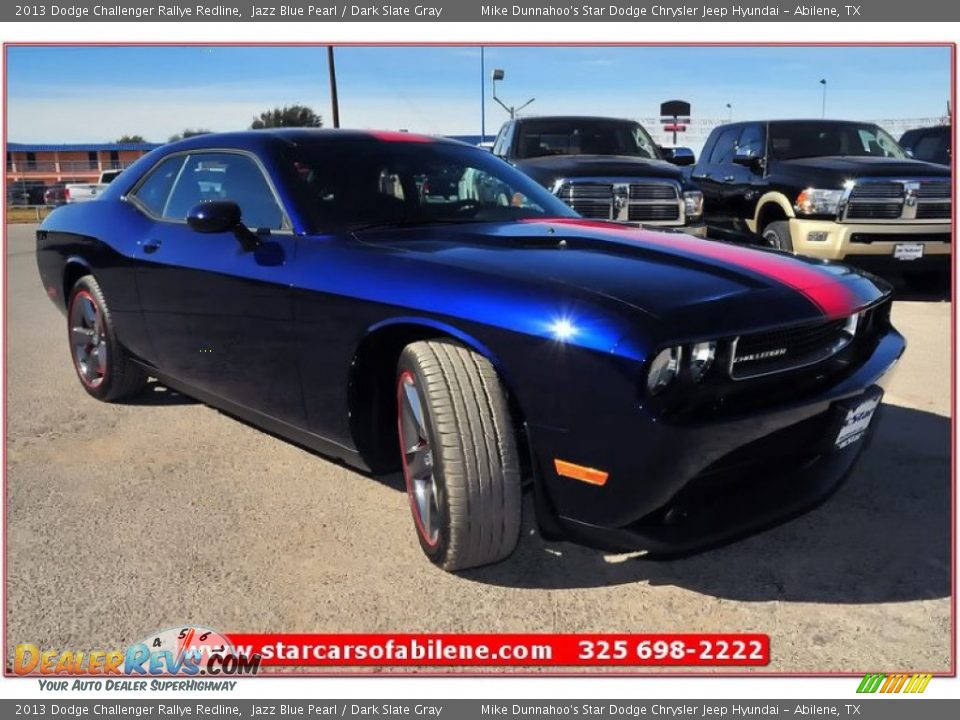 2013 Dodge Challenger Rallye Redline Jazz Blue Pearl / Dark Slate Gray Photo #7