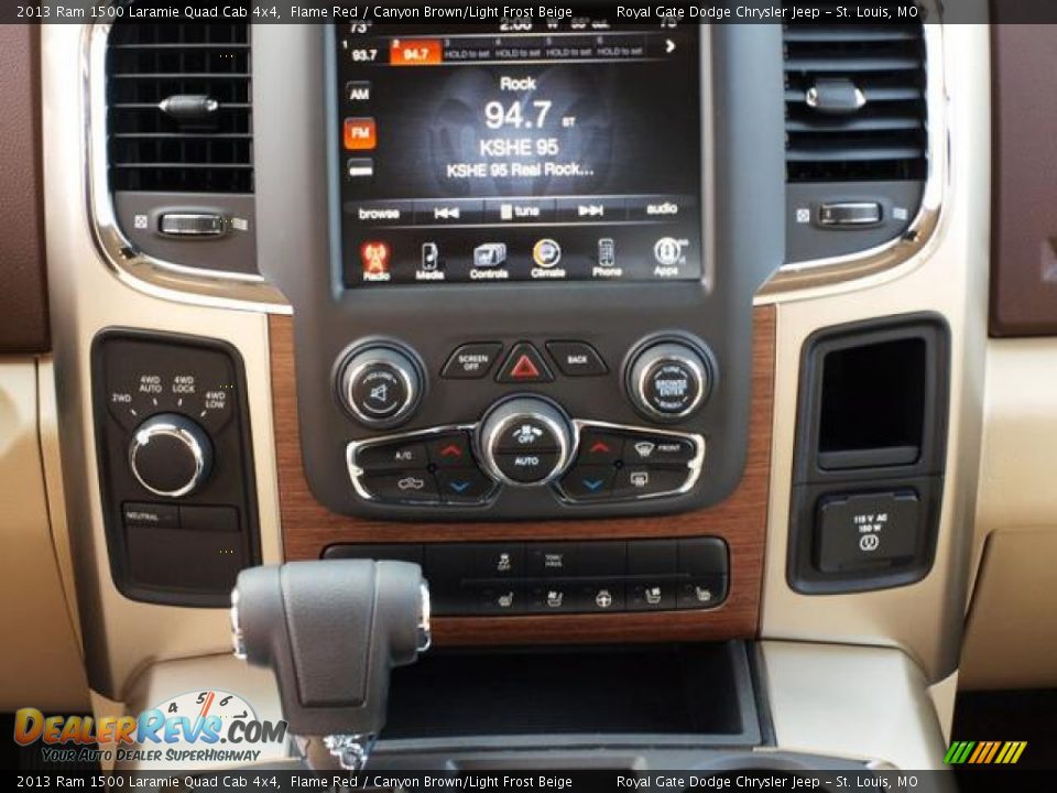 Controls of 2013 Ram 1500 Laramie Quad Cab 4x4 Photo #6