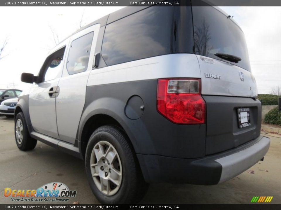 2007 Honda Element LX Alabaster Silver Metallic / Black/Titanium Photo #2