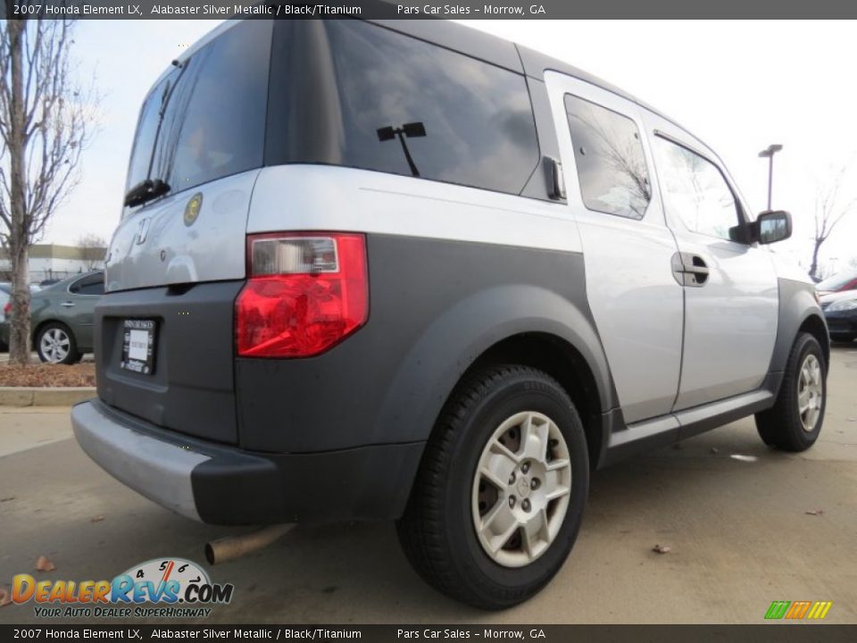 2007 Honda Element LX Alabaster Silver Metallic / Black/Titanium Photo #3