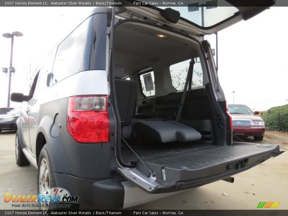 2007 Honda Element LX Alabaster Silver Metallic / Black/Titanium Photo #9