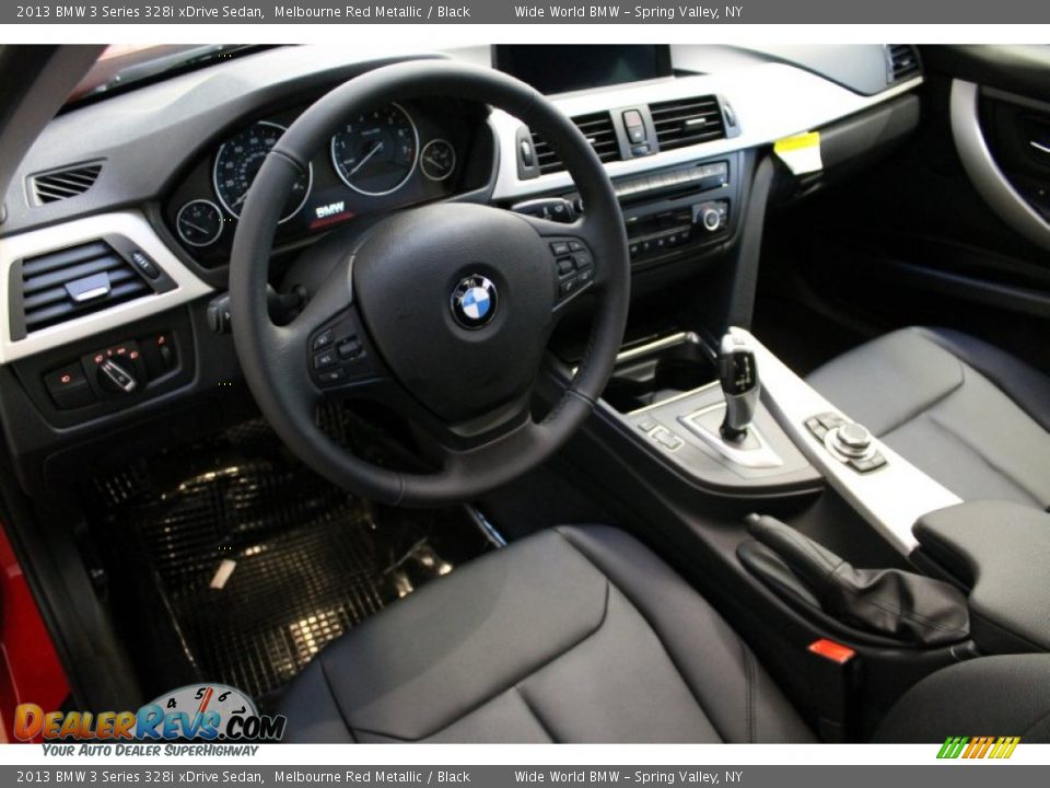 Black Interior - 2013 BMW 3 Series 328i xDrive Sedan Photo #8