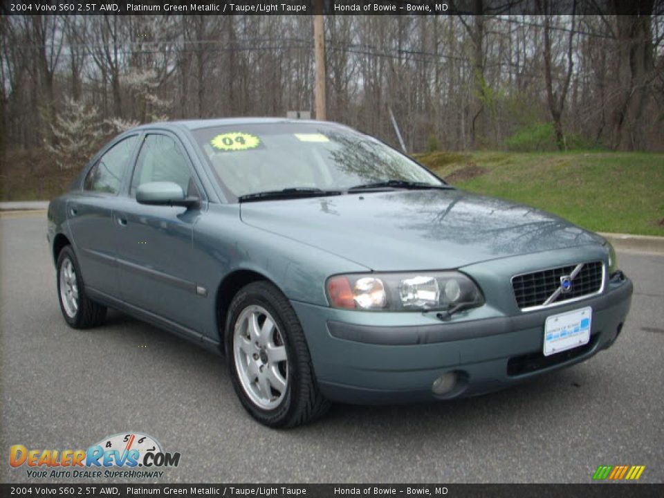 2004 Volvo S60 2.5T AWD Platinum Green Metallic / Taupe/Light Taupe Photo #1