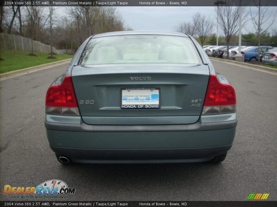 2004 Volvo S60 2.5T AWD Platinum Green Metallic / Taupe/Light Taupe Photo #3