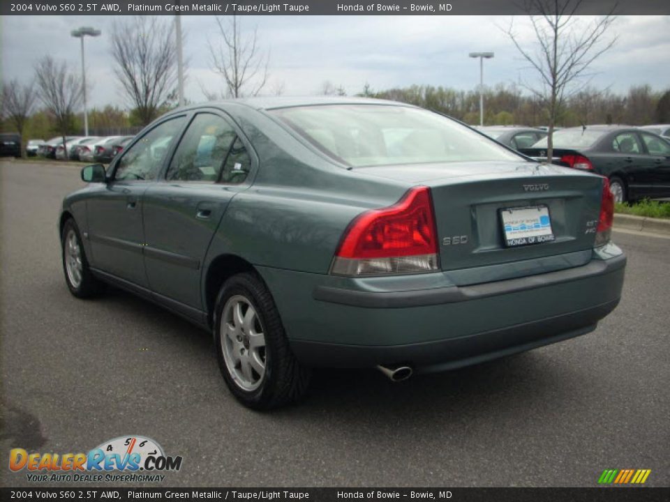 2004 Volvo S60 2.5T AWD Platinum Green Metallic / Taupe/Light Taupe Photo #4