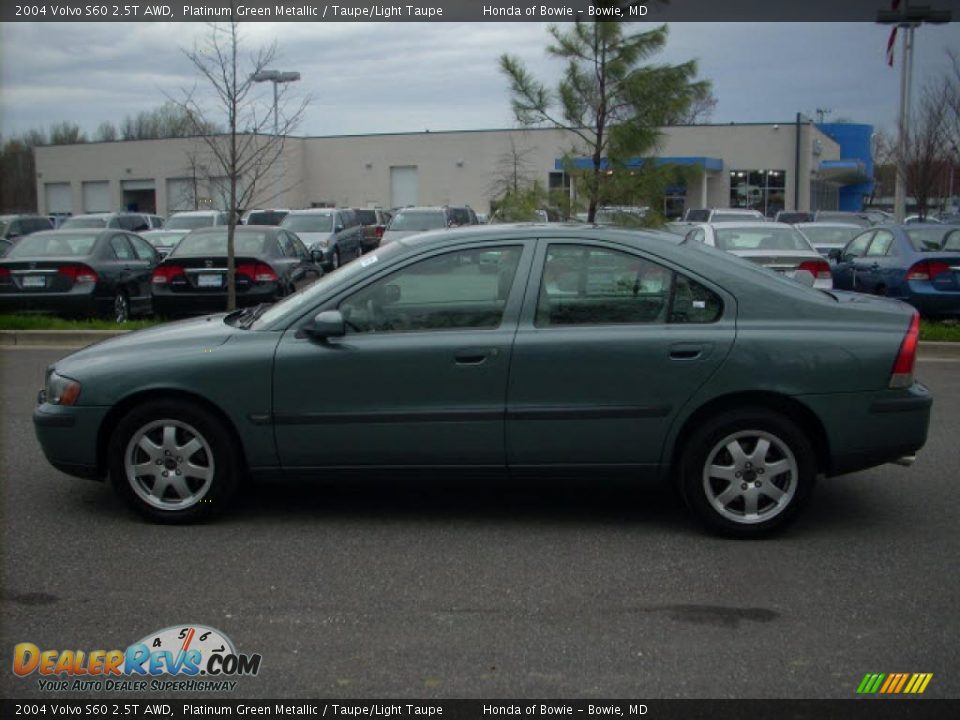 2004 Volvo S60 2.5T AWD Platinum Green Metallic / Taupe/Light Taupe Photo #5
