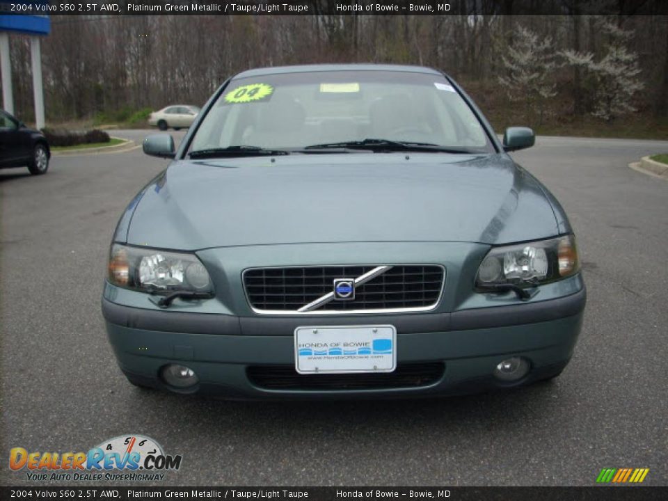 2004 Volvo S60 2.5T AWD Platinum Green Metallic / Taupe/Light Taupe Photo #7