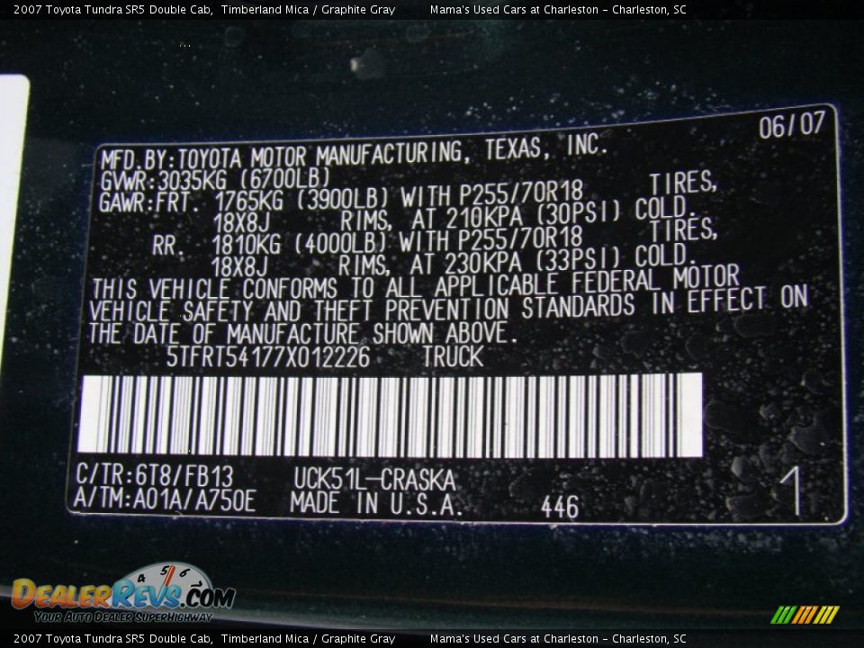 2007 Toyota Tundra SR5 Double Cab Timberland Mica / Graphite Gray Photo #20