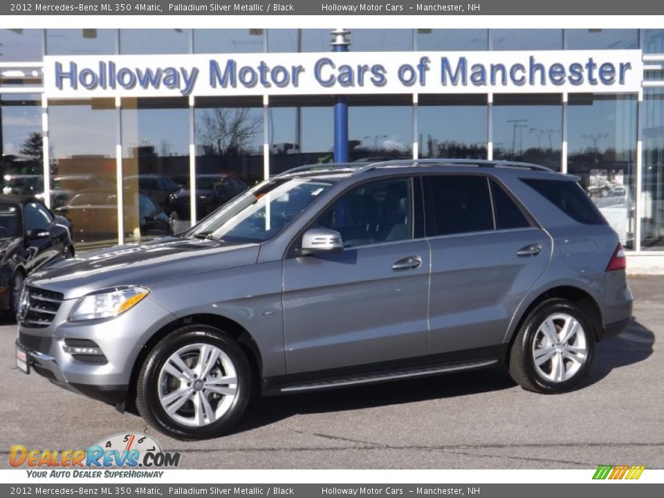 2012 Mercedes-Benz ML 350 4Matic Palladium Silver Metallic / Black Photo #1