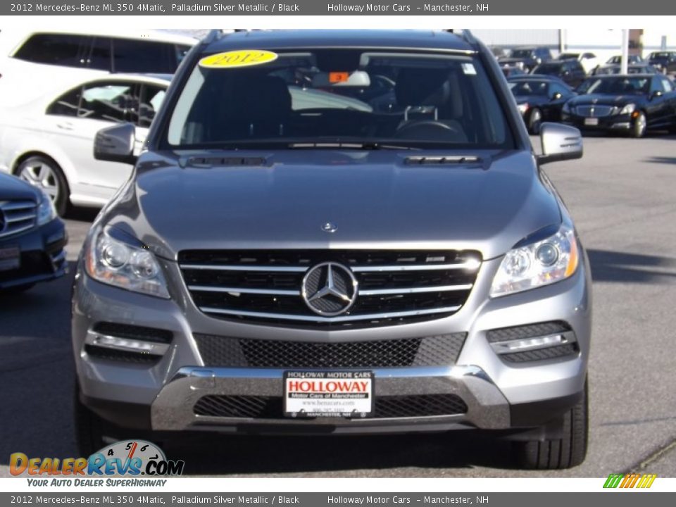 2012 Mercedes-Benz ML 350 4Matic Palladium Silver Metallic / Black Photo #2