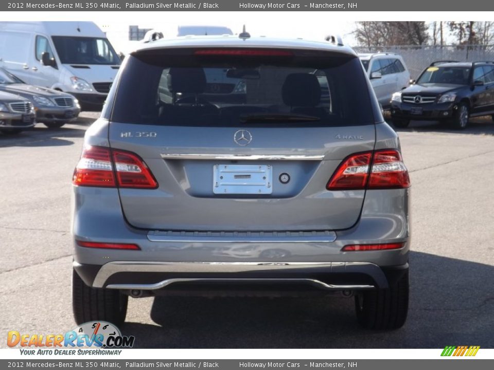 2012 Mercedes-Benz ML 350 4Matic Palladium Silver Metallic / Black Photo #4