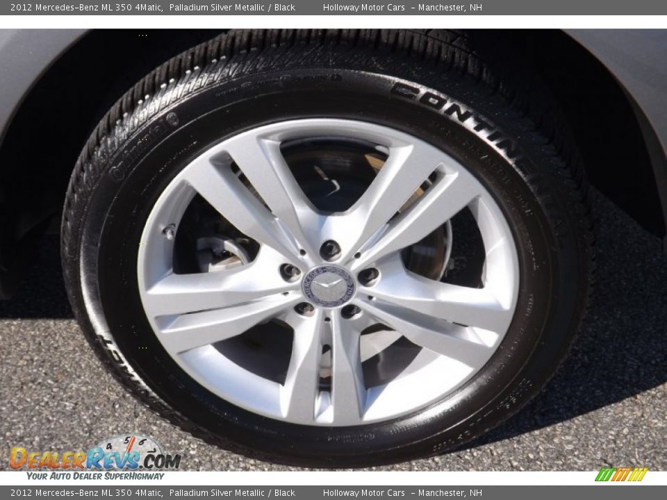 2012 Mercedes-Benz ML 350 4Matic Palladium Silver Metallic / Black Photo #5