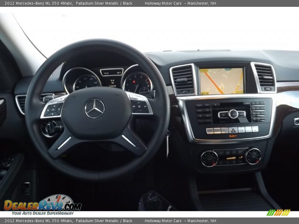 2012 Mercedes-Benz ML 350 4Matic Palladium Silver Metallic / Black Photo #7