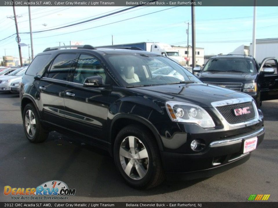 2012 GMC Acadia SLT AWD Cyber Gray Metallic / Light Titanium Photo #3