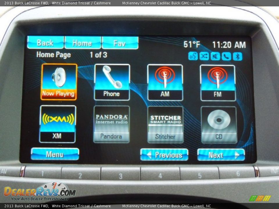 2013 Buick LaCrosse FWD White Diamond Tricoat / Cashmere Photo #14