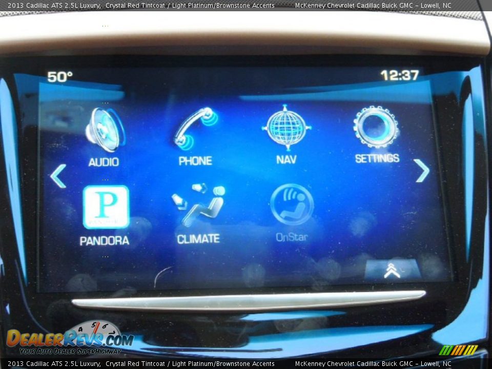 2013 Cadillac ATS 2.5L Luxury Crystal Red Tintcoat / Light Platinum/Brownstone Accents Photo #16