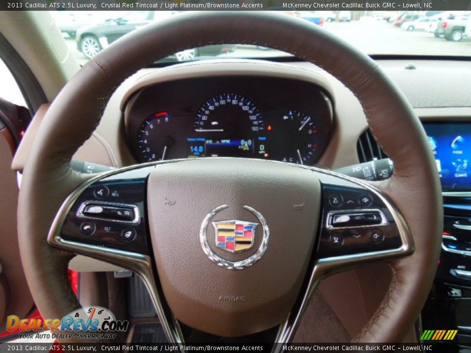 2013 Cadillac ATS 2.5L Luxury Steering Wheel Photo #18