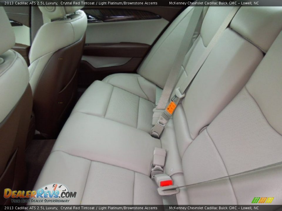 2013 Cadillac ATS 2.5L Luxury Crystal Red Tintcoat / Light Platinum/Brownstone Accents Photo #20