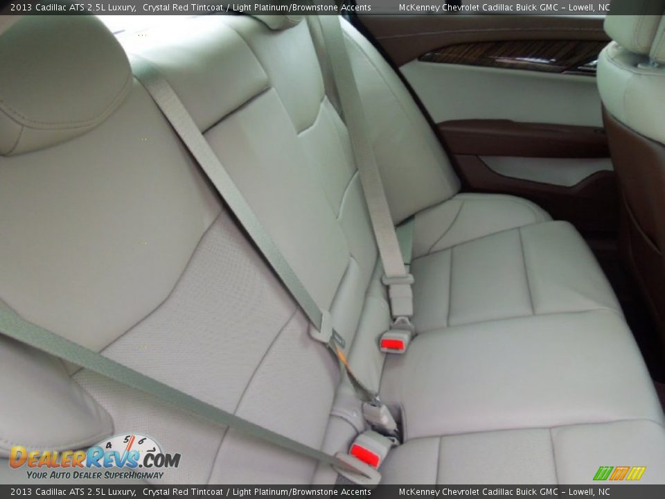 2013 Cadillac ATS 2.5L Luxury Crystal Red Tintcoat / Light Platinum/Brownstone Accents Photo #23