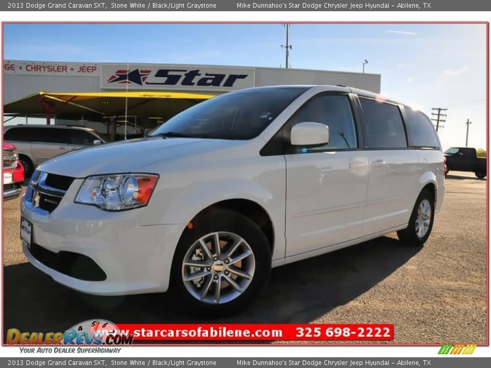 2013 Dodge Grand Caravan SXT Stone White / Black/Light Graystone Photo #1