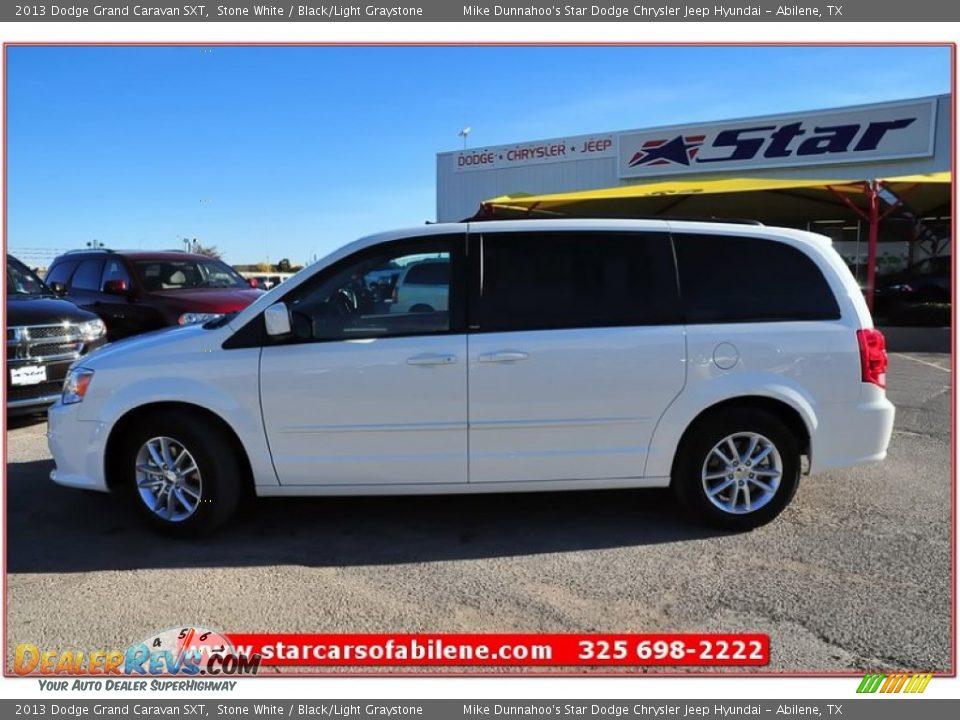 2013 Dodge Grand Caravan SXT Stone White / Black/Light Graystone Photo #2