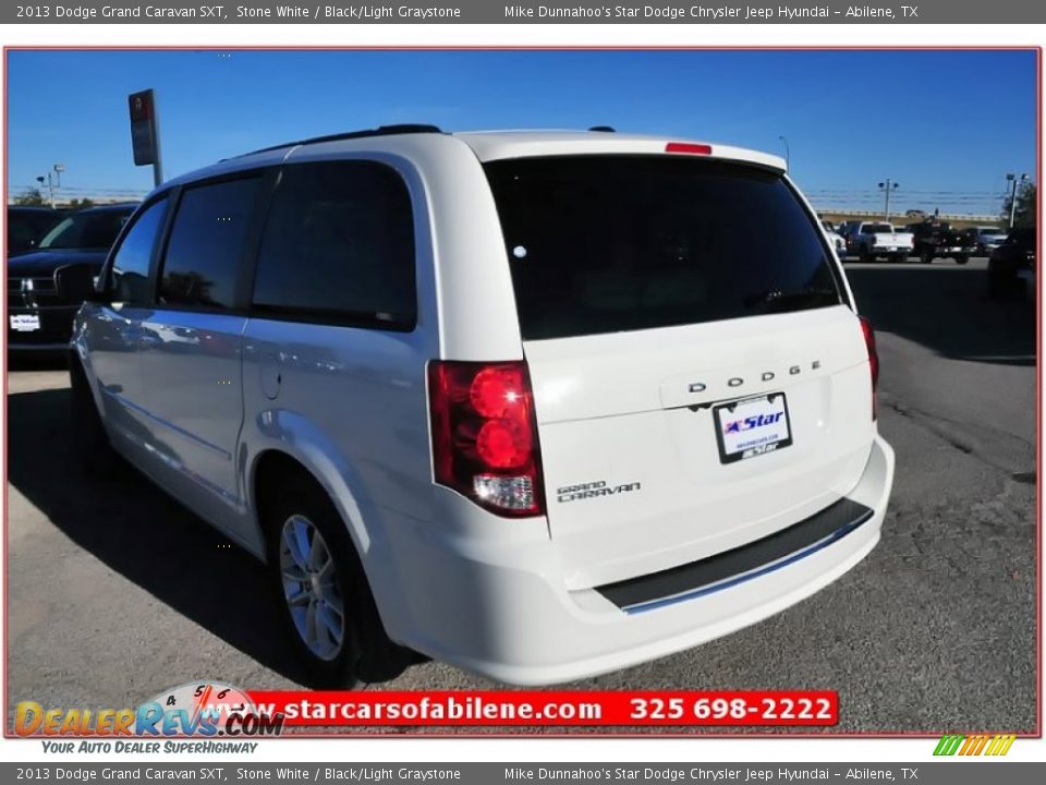 2013 Dodge Grand Caravan SXT Stone White / Black/Light Graystone Photo #3