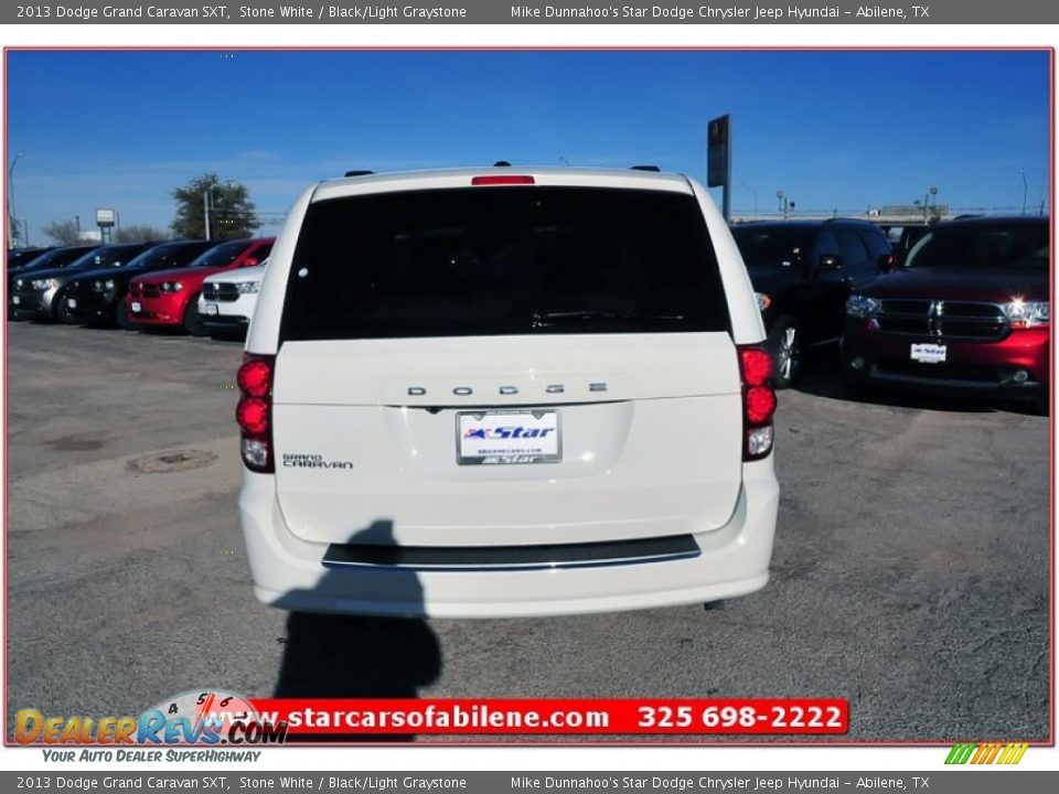 2013 Dodge Grand Caravan SXT Stone White / Black/Light Graystone Photo #5