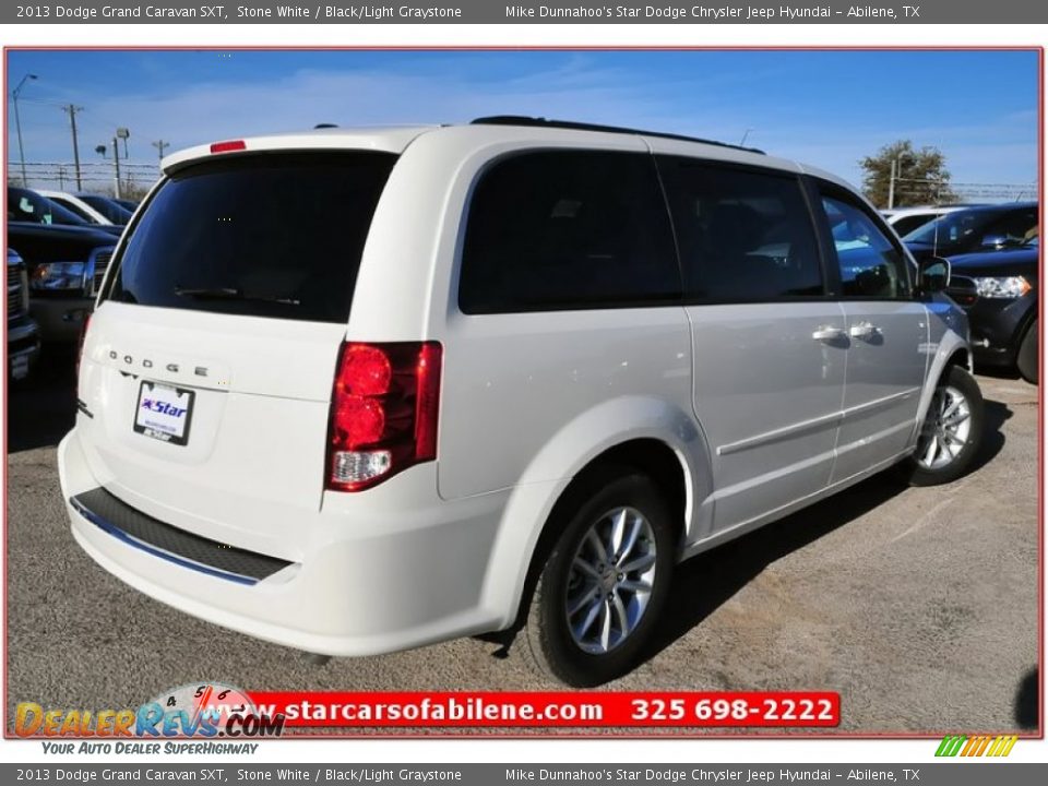2013 Dodge Grand Caravan SXT Stone White / Black/Light Graystone Photo #6
