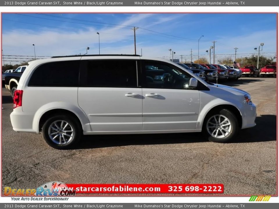 2013 Dodge Grand Caravan SXT Stone White / Black/Light Graystone Photo #7