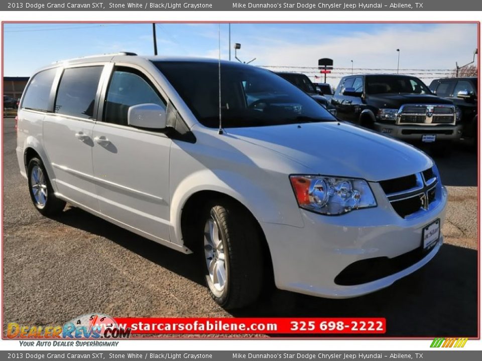 2013 Dodge Grand Caravan SXT Stone White / Black/Light Graystone Photo #8