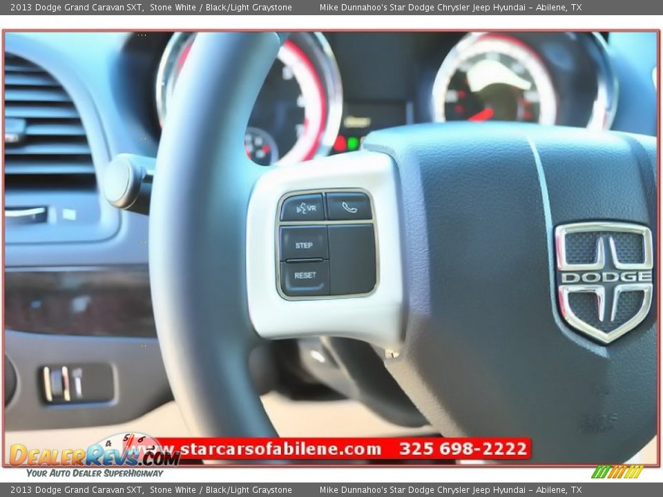 2013 Dodge Grand Caravan SXT Stone White / Black/Light Graystone Photo #16
