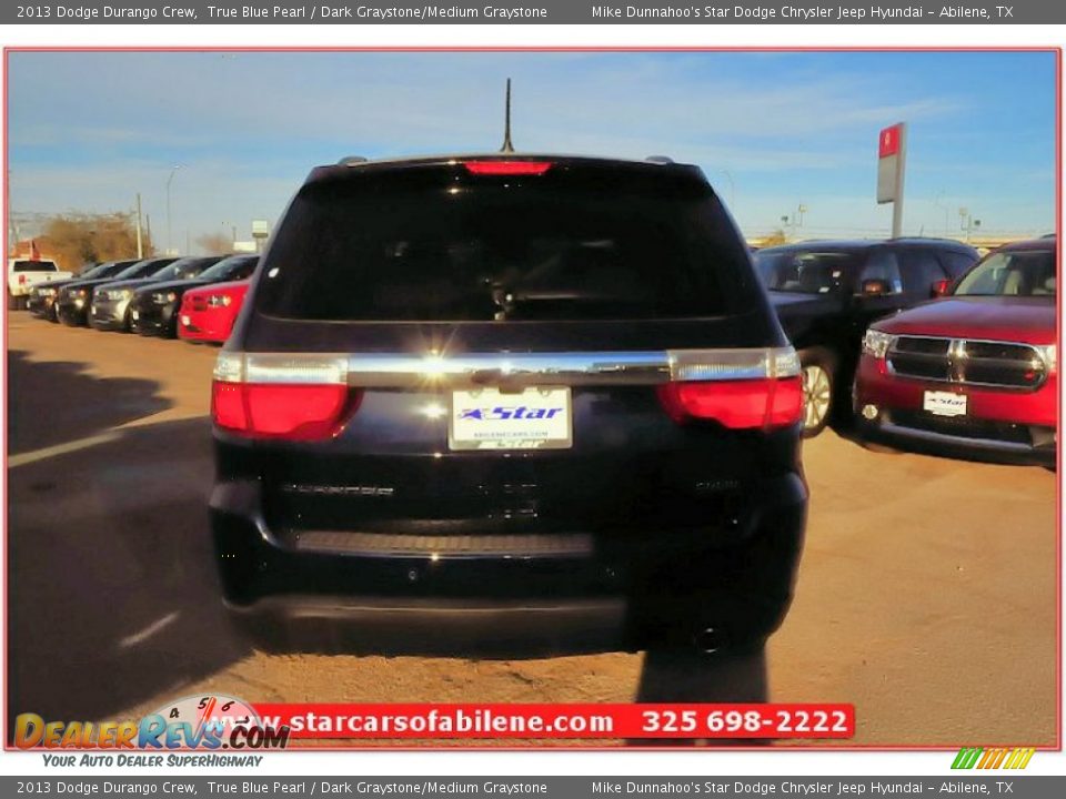 2013 Dodge Durango Crew True Blue Pearl / Dark Graystone/Medium Graystone Photo #4