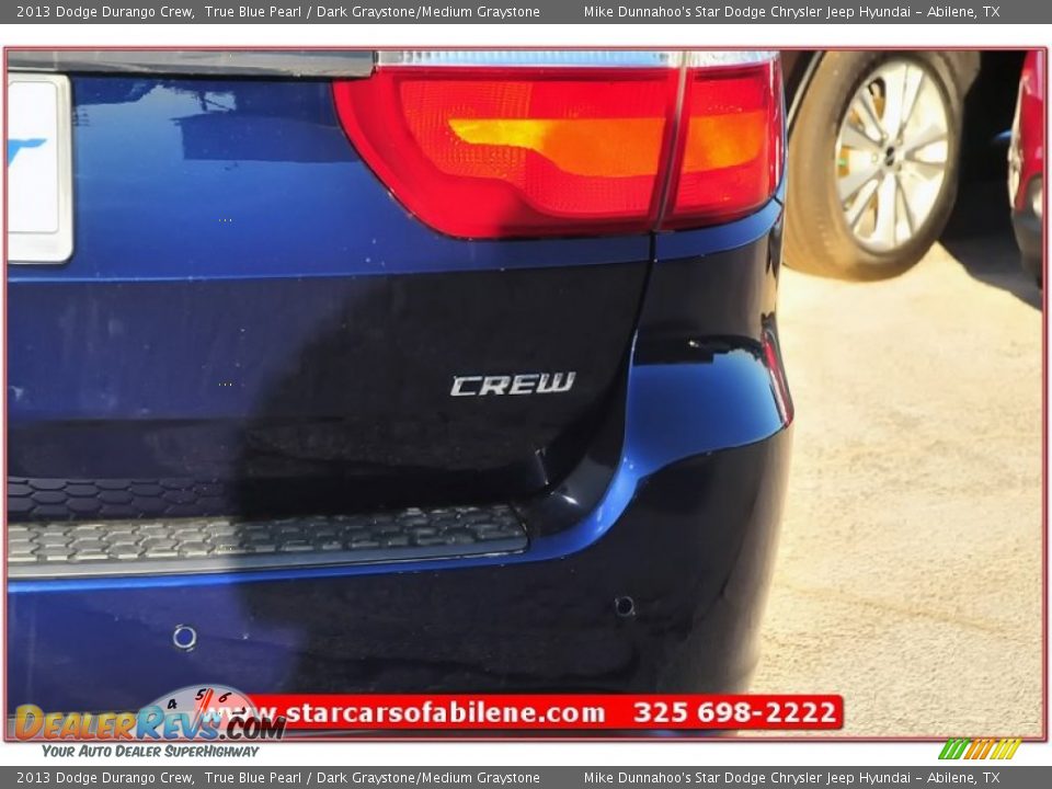 2013 Dodge Durango Crew True Blue Pearl / Dark Graystone/Medium Graystone Photo #5