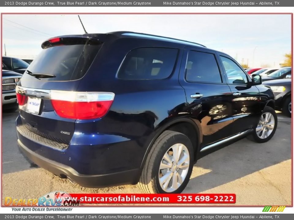 2013 Dodge Durango Crew True Blue Pearl / Dark Graystone/Medium Graystone Photo #6