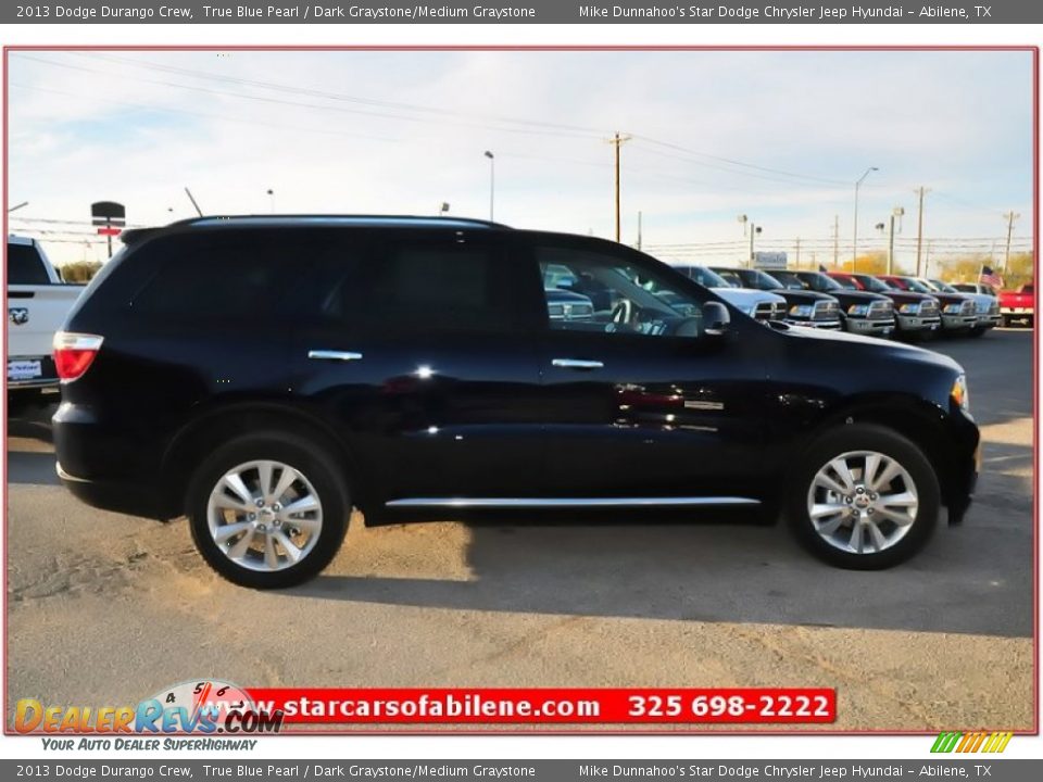 2013 Dodge Durango Crew True Blue Pearl / Dark Graystone/Medium Graystone Photo #7