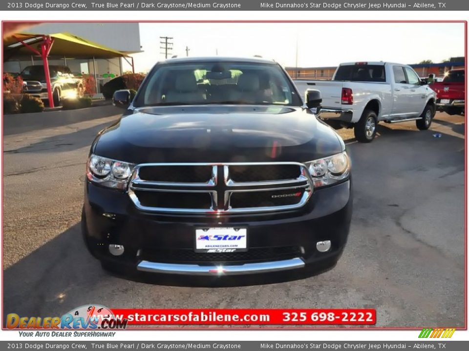 2013 Dodge Durango Crew True Blue Pearl / Dark Graystone/Medium Graystone Photo #9